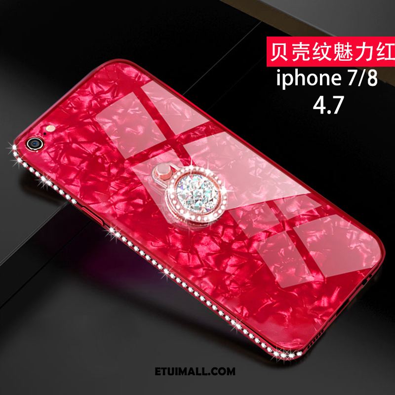 Etui iPhone 8 Shell Czerwony Netto Telefon Komórkowy Modna Marka Wiszące Ozdoby Futerał Sklep