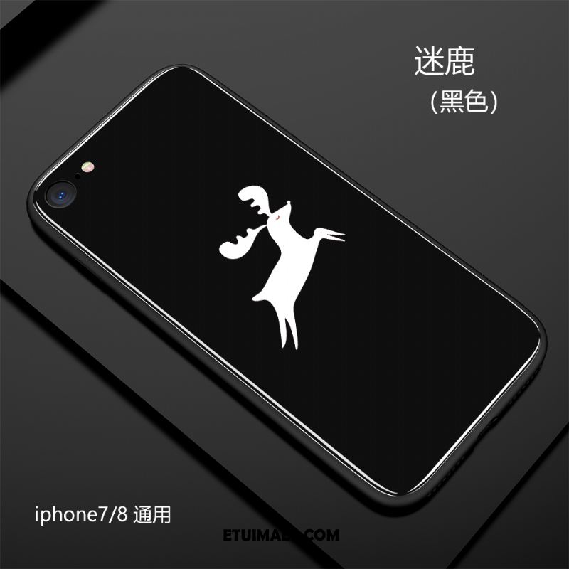 Etui iPhone 8 Szkło Telefon Komórkowy Silikonowe Biały Anti-fall Futerał Tanie