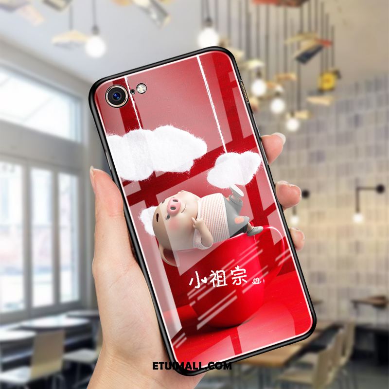 Etui iPhone Se 2020 Telefon Komórkowy Ochraniacz Nubuku Anti-fall Czerwony Netto Pokrowce Sprzedam