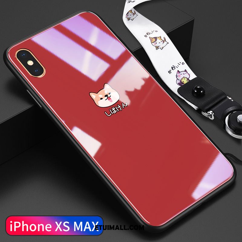 Etui iPhone Xs Max Czarny Czerwony Psy Nowy Tendencja Obudowa Kup