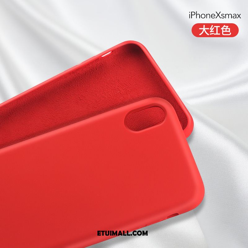 Etui iPhone Xs Max Czerwony Netto All Inclusive Czarny Silikonowe Modna Marka Pokrowce Oferta