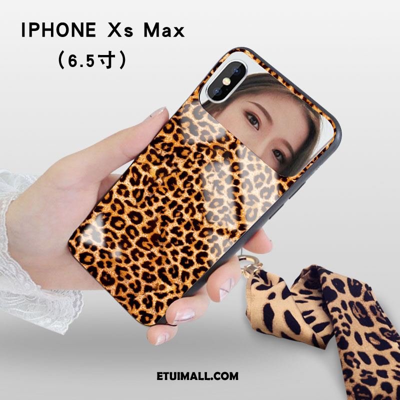 Etui iPhone Xs Max Mały Szkło Telefon Komórkowy Żółty Lustro Futerał Sprzedam
