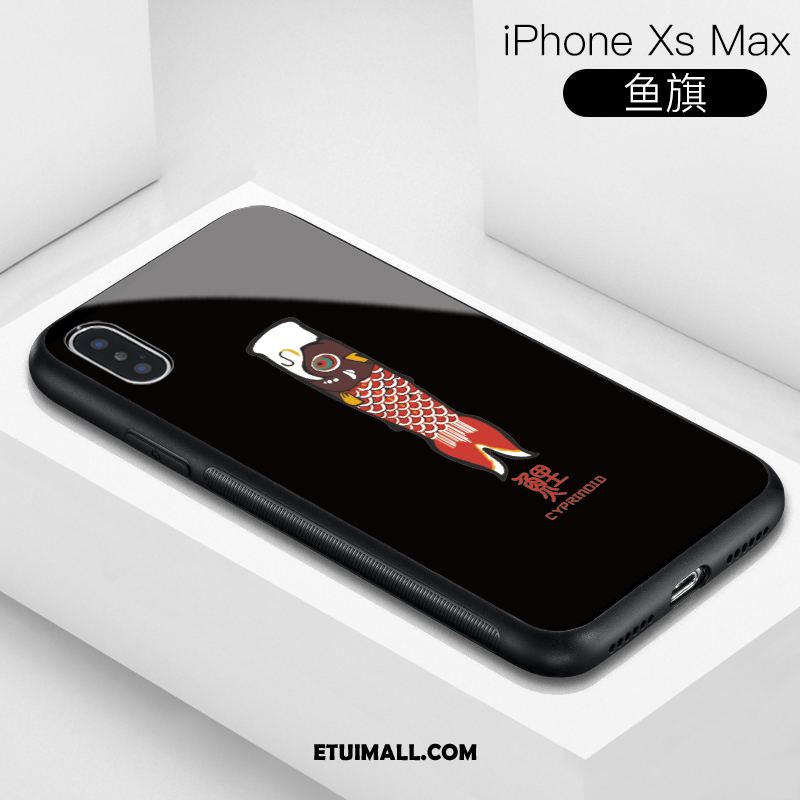 Etui iPhone Xs Max Niebieski Kreatywne Telefon Komórkowy Modna Marka All Inclusive Futerał Tanie