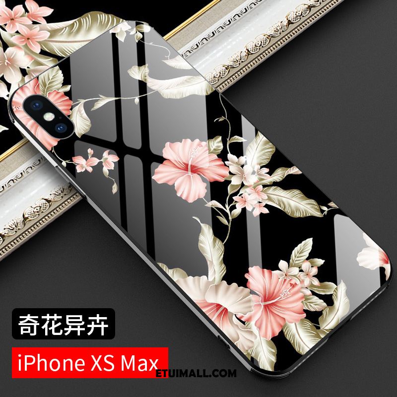 Etui iPhone Xs Max Osobowość Telefon Komórkowy Silikonowe Szkło Lekki Luksus Obudowa Kup