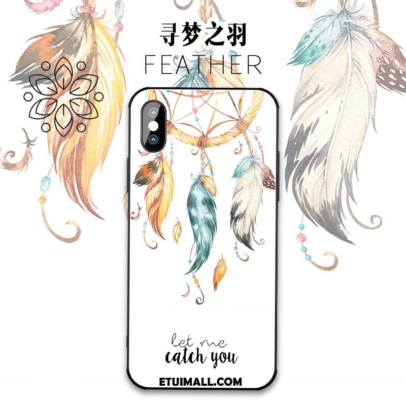Etui iPhone Xs Szkło Anti-fall Kreatywne Modna Marka Kolor Futerał Na Sprzedaż