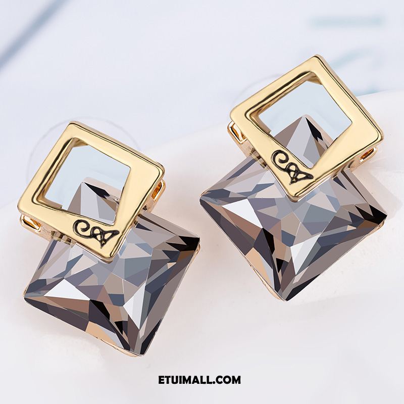 Kolczyki Z Kryształkami Akcesoria Eleganckie Na Sprzedaż, Kolczyki Damskie Kształt Diamentu Popularny Silber