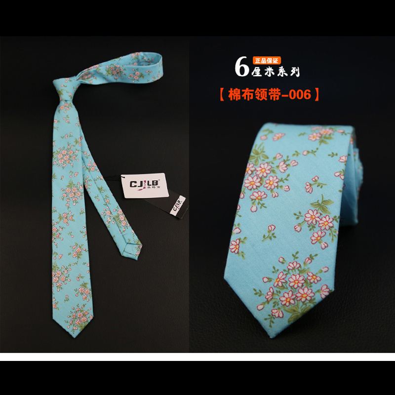 Krawat Kwiaty Casual Mały Tanie, Krawat Męskie Trendy Wzór Gelb