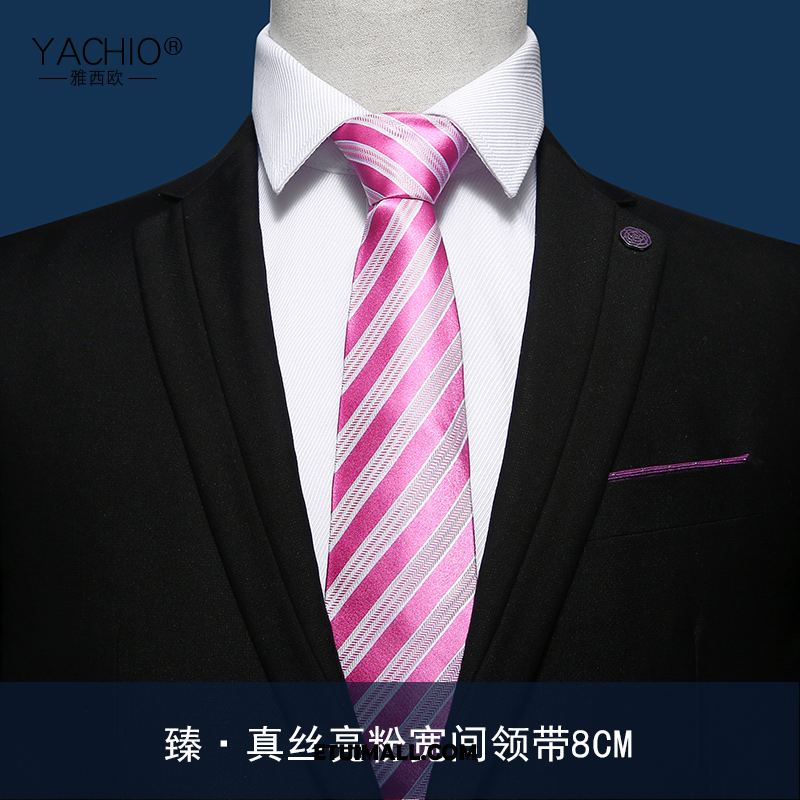 Krawat Prezent Męska Różowy Sklep, Krawat Męskie Jedwab Biznes