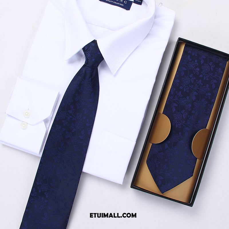 Krawat Student Sukienka Męska Sklep, Krawat Męskie W Paski Casual Blau