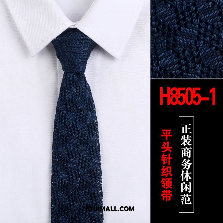 Krawat Wełna Wąskie Jednolity Kolor Sklep, Krawat Męskie Casual Brązowy