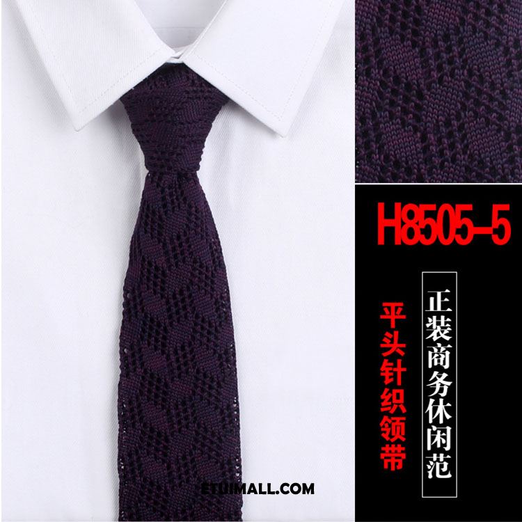 Krawat Wełna Wąskie Jednolity Kolor Sklep, Krawat Męskie Casual Brązowy