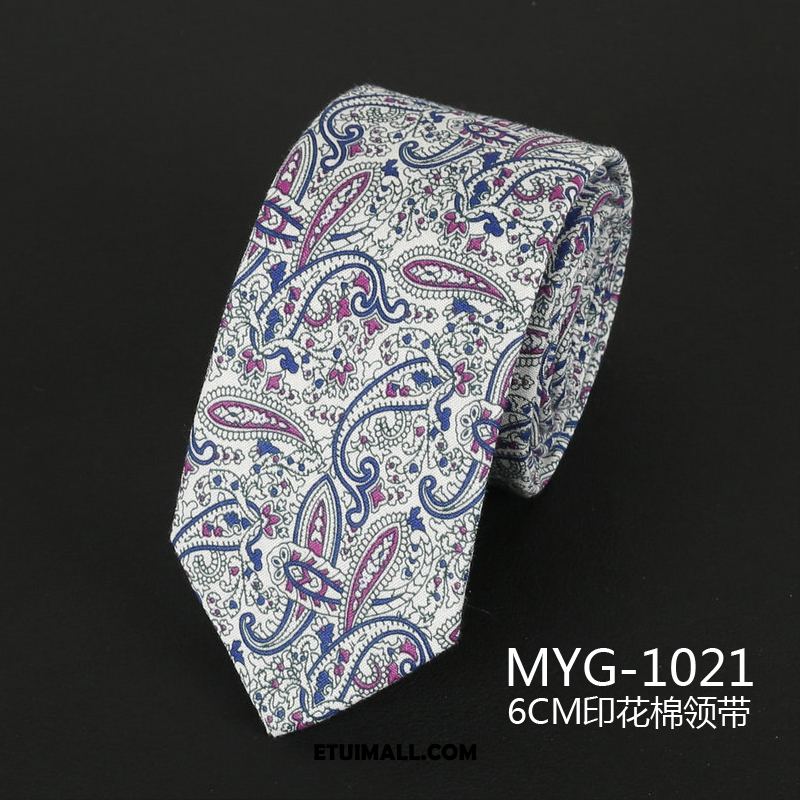 Krawat Z Bawełny Eleganckie Student Sklep, Krawat Męskie Vintage Męska Weiß