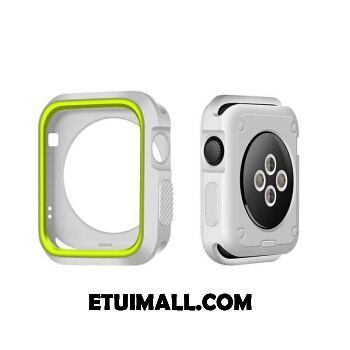 Etui Apple Watch Series 1 Ochraniacz Zielony Bicolored Silikonowe Biały Obudowa Dyskont