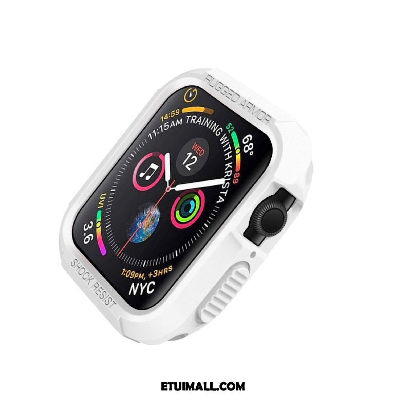 Etui Apple Watch Series 4 Ochraniacz Silikonowe Anti-fall Biały Obudowa Tanie