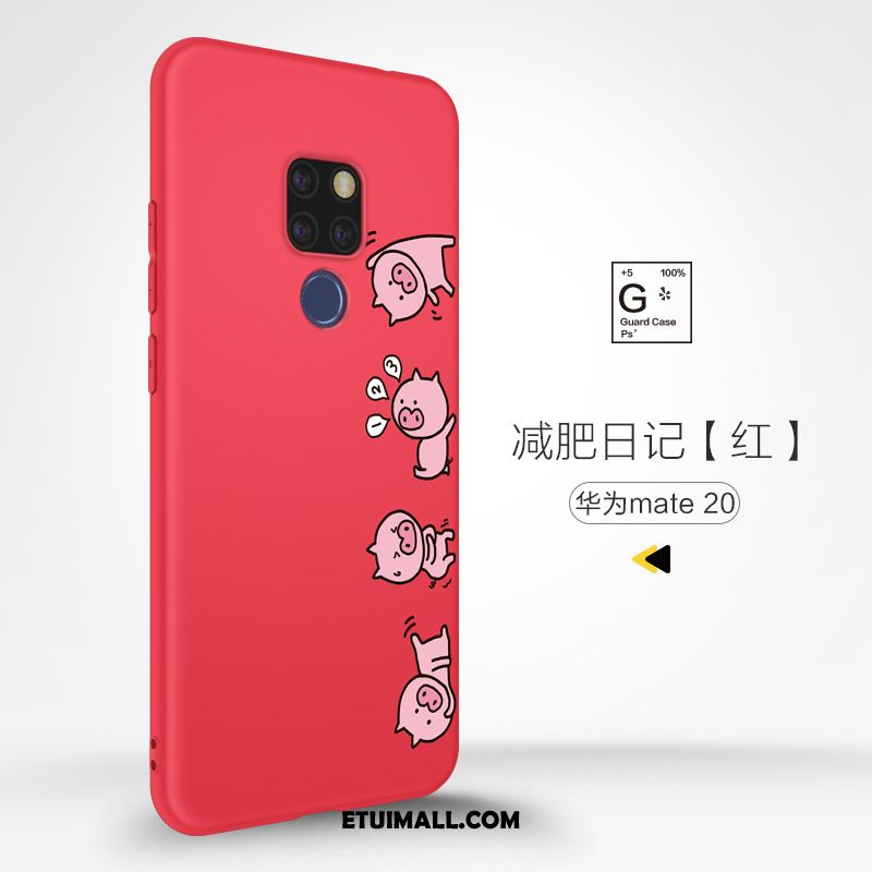 Etui Huawei Mate 20 Czerwony Wysoki Koniec Nubuku Anti-fall Telefon Komórkowy Obudowa Tanie