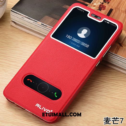 Etui Huawei Mate 20 Lite Ochraniacz Telefon Komórkowy Anti-fall Skórzany Futerał Czerwony Obudowa Online