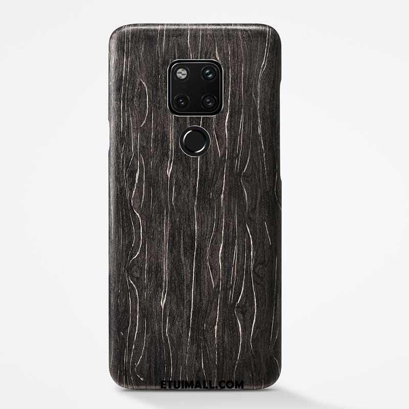 Etui Huawei Mate 20 Nubuku Czarny Telefon Komórkowy Cienkie Drewno Pokrowce Sklep