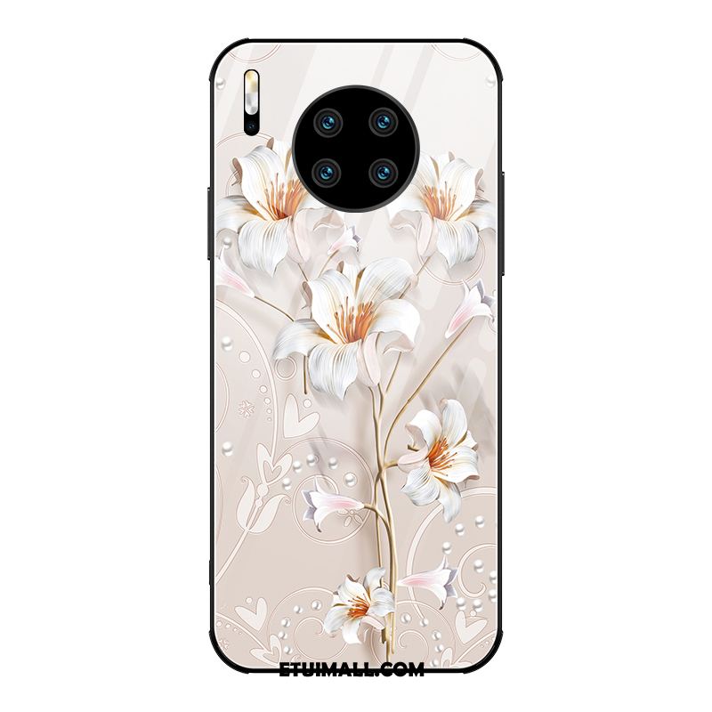 Etui Huawei Mate 30 Osobowość Kreatywne Biały Kwiaty Lustro Futerał Oferta