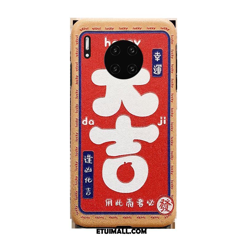 Etui Huawei Mate 30 Telefon Komórkowy Duży Czerwony Netto Osobowość Kreatywne Futerał Kup