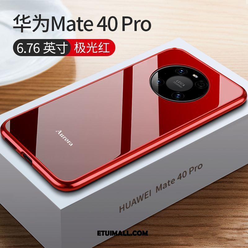 Etui Huawei Mate 40 Pro Czerwony Netto Granica Telefon Komórkowy Szkło Ochraniacz Futerał Sklep
