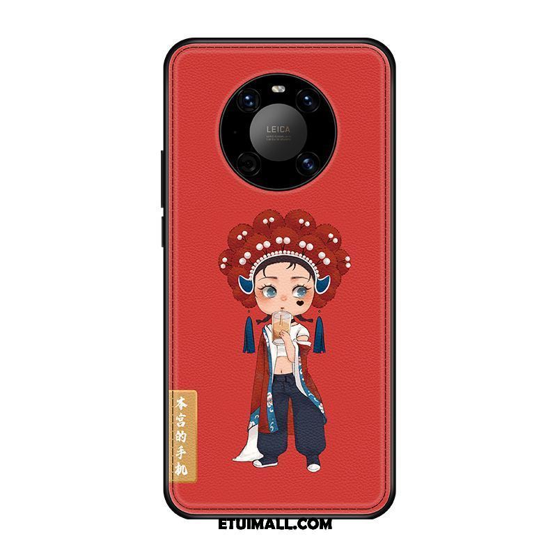 Etui Huawei Mate 40 Pro Piękny Czerwony Netto Chiński Styl Telefon Komórkowy Osobowość Pokrowce Tanie