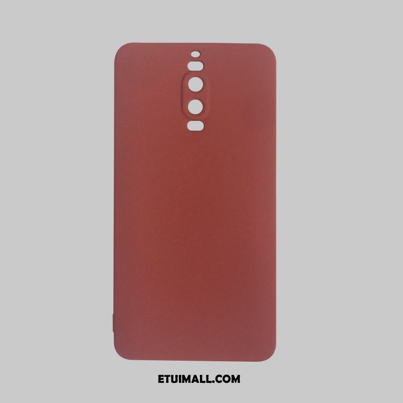 Etui Huawei Mate 9 Pro Miękki Ochraniacz Jednolity Kolor Nubuku Czerwony Pokrowce Online