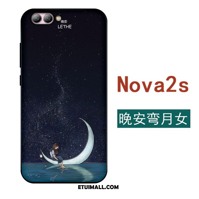Etui Huawei Nova 2s Ochraniacz Miękki Kreatywne Sztuka Zielony Futerał Tanie