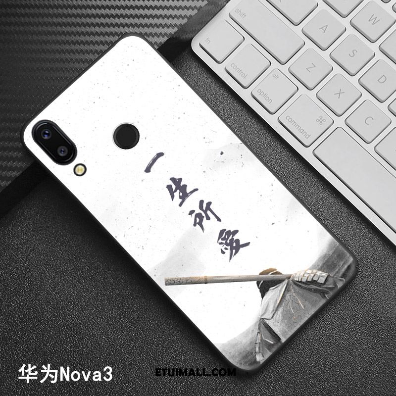 Etui Huawei Nova 3 Trudno Telefon Komórkowy Relief Wzór Chiński Styl Futerał Tanie