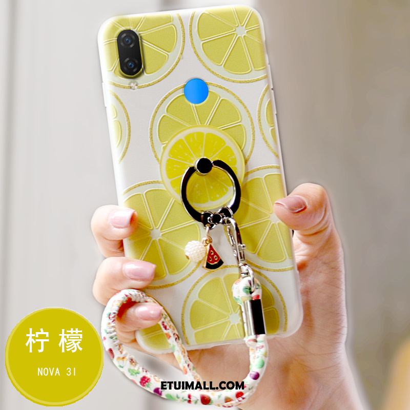 Etui Huawei Nova 3i Telefon Komórkowy Silikonowe Miękki Żółty Ochraniacz Futerał Sklep
