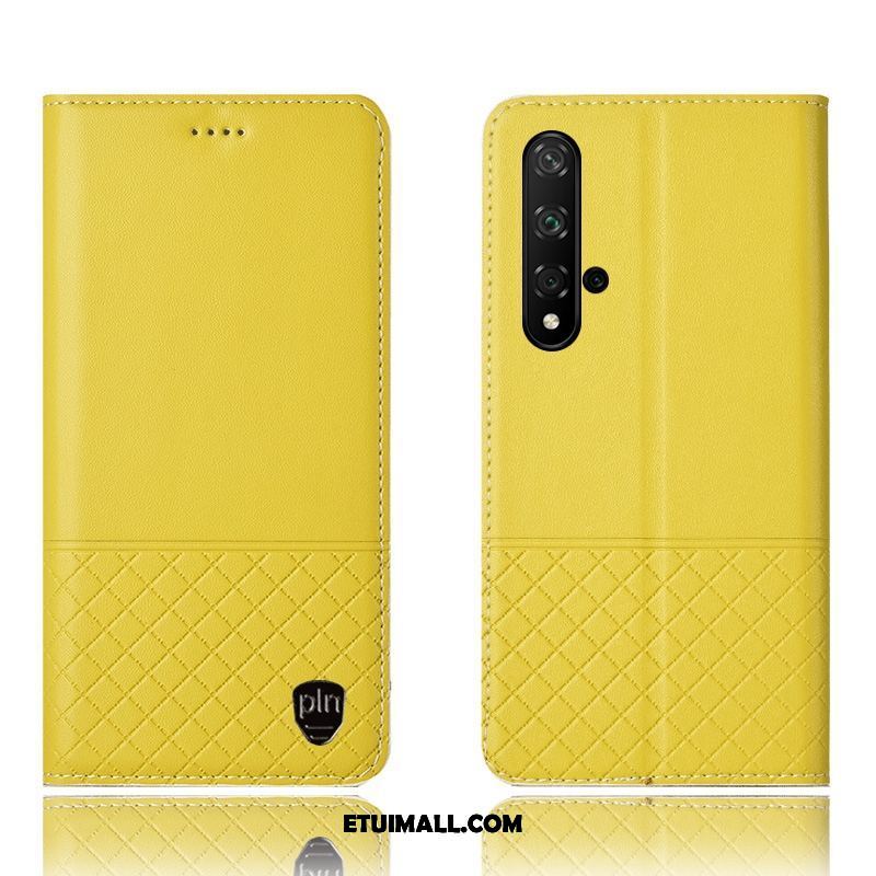 Etui Huawei Nova 5t Skórzany Futerał Żółty Anti-fall Ochraniacz All Inclusive Futerał Sprzedam