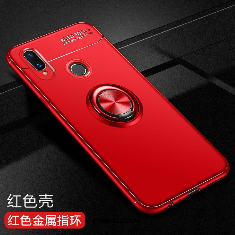 Etui Huawei P Smart+ Czerwony Telefon Komórkowy All Inclusive Miękki Anti-fall Futerał Tanie