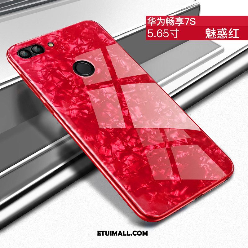 Etui Huawei P Smart Szkło Hartowane Klejnoty Ochraniacz Czerwony Silikonowe Obudowa Tanie