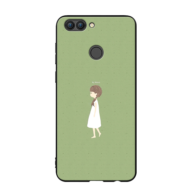 Etui Huawei P Smart Telefon Komórkowy Silikonowe Anti-fall Czarny Zielony Futerał Tanie