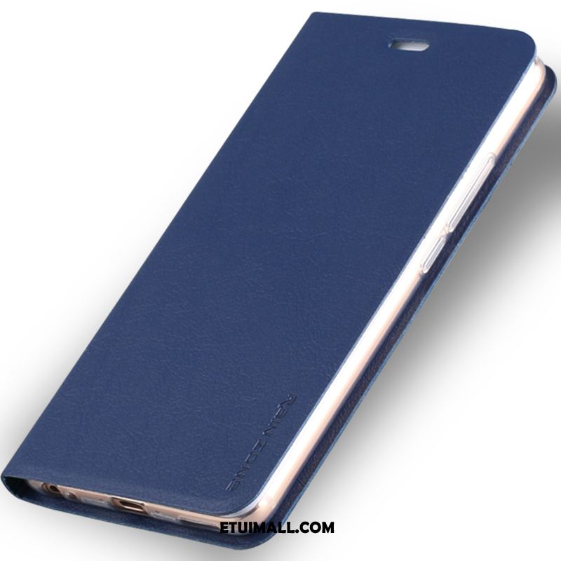 Etui Huawei P10 Lite Silikonowe Miękki Klapa Niebieski Skórzany Futerał Pokrowce Sklep