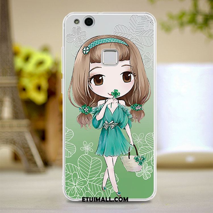 Etui Huawei P10 Lite Telefon Komórkowy Anti-fall Kreskówka Zielony All Inclusive Futerał Online