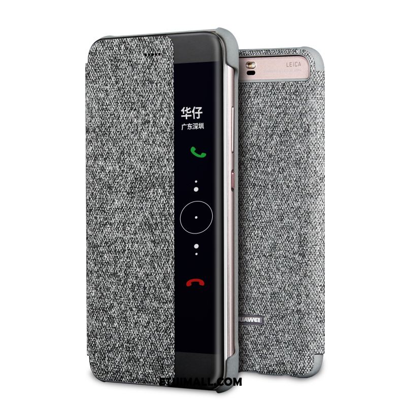 Etui Huawei P10 Plus Skórzany Futerał Telefon Komórkowy Oryginalne Klapa Szary Pokrowce Sprzedam