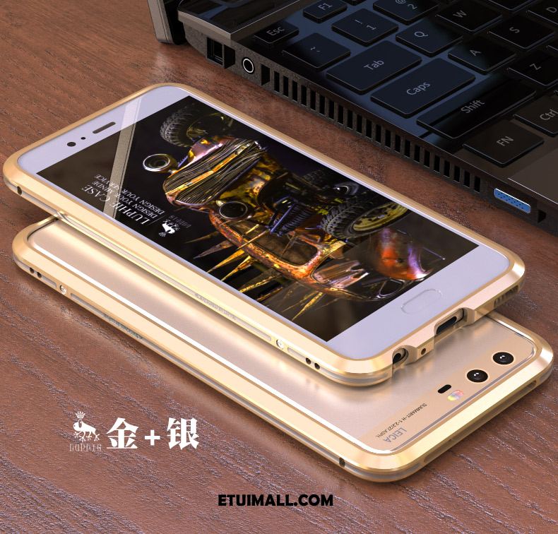 Etui Huawei P10 Plus Telefon Komórkowy Złoto Metal Srebro Granica Futerał Tanie