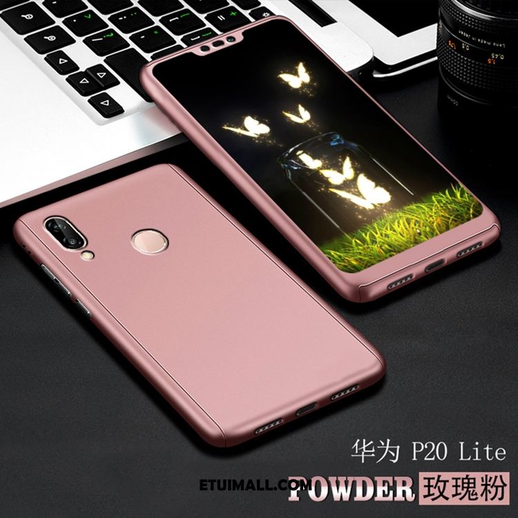 Etui Huawei P20 Lite Nubuku Młodzież Różowe Telefon Komórkowy Trudno Obudowa Sklep