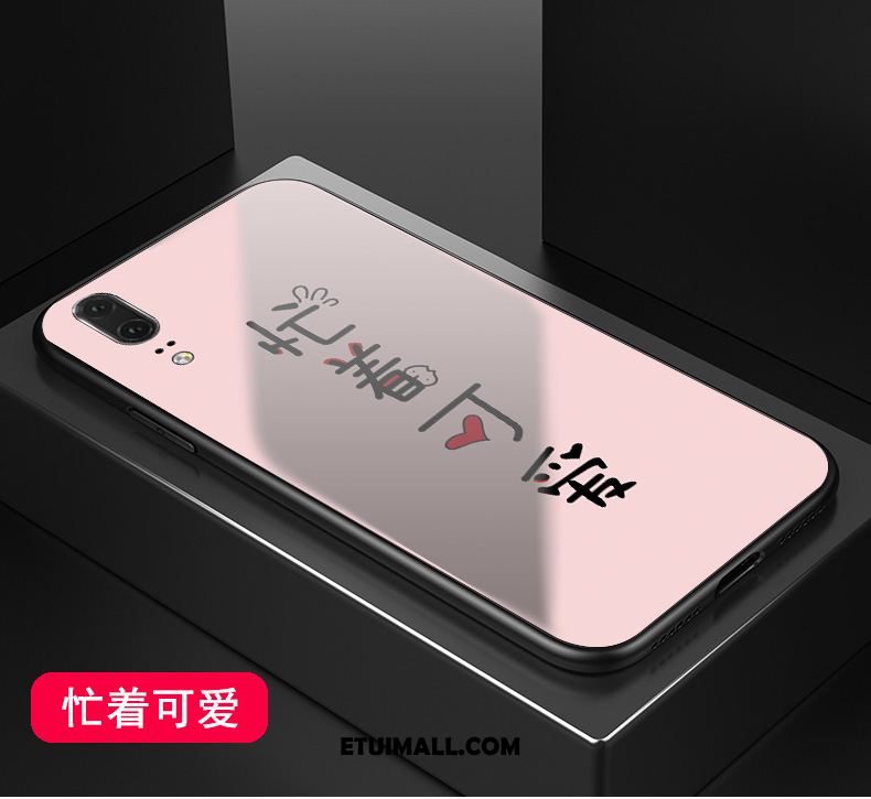 Etui Huawei P20 Ochraniacz Telefon Komórkowy Różowe Miękki Szkło Futerał Tanie