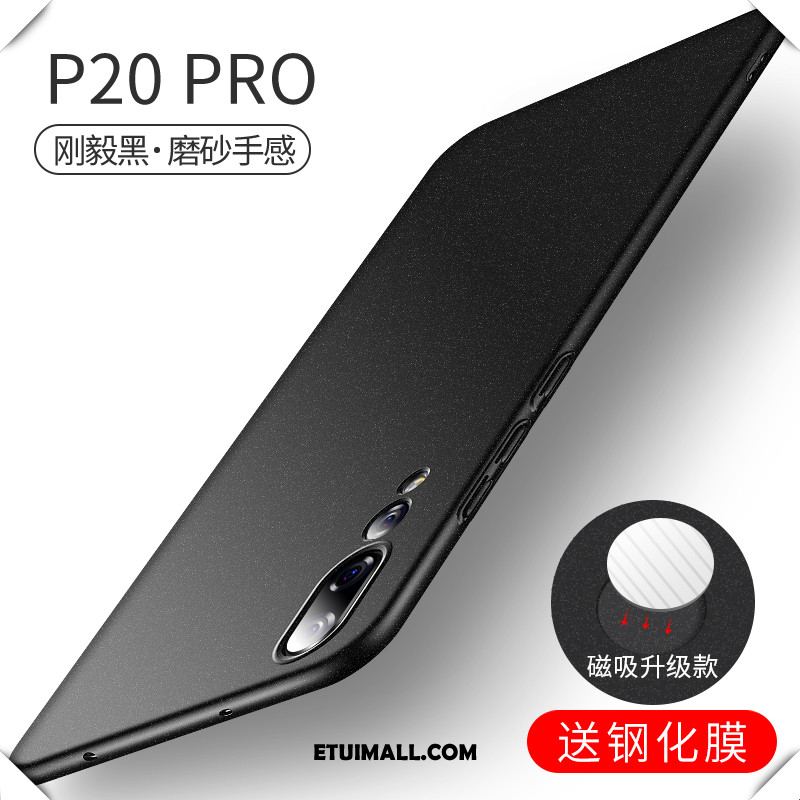 Etui Huawei P20 Pro Cienkie Czarny Trudno Nubuku Telefon Komórkowy Pokrowce Na Sprzedaż