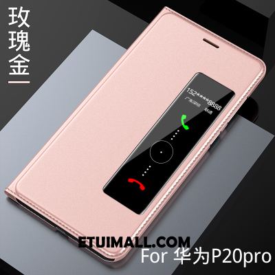 Etui Huawei P20 Pro Ochraniacz Skórzany Futerał Spoczynek Różowe Telefon Komórkowy Pokrowce Sklep