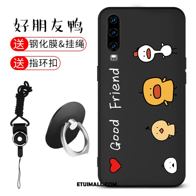 Etui Huawei P30 Anti-fall Cienkie Telefon Komórkowy Czarny All Inclusive Pokrowce Sklep