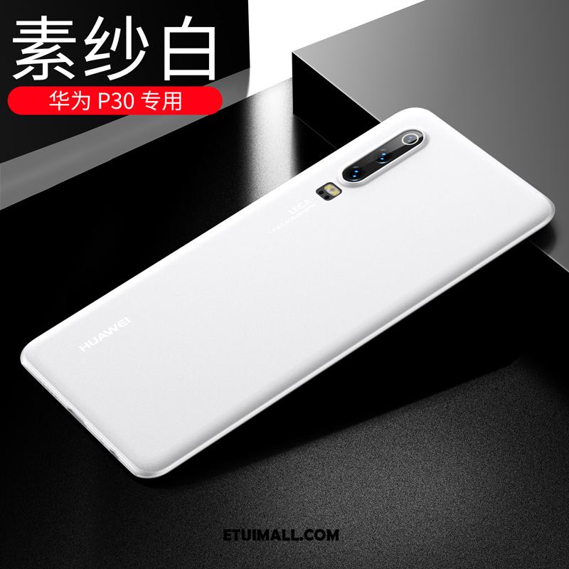 Etui Huawei P30 Kreatywne Nubuku Nowy Biały Miękki Pokrowce Tanie