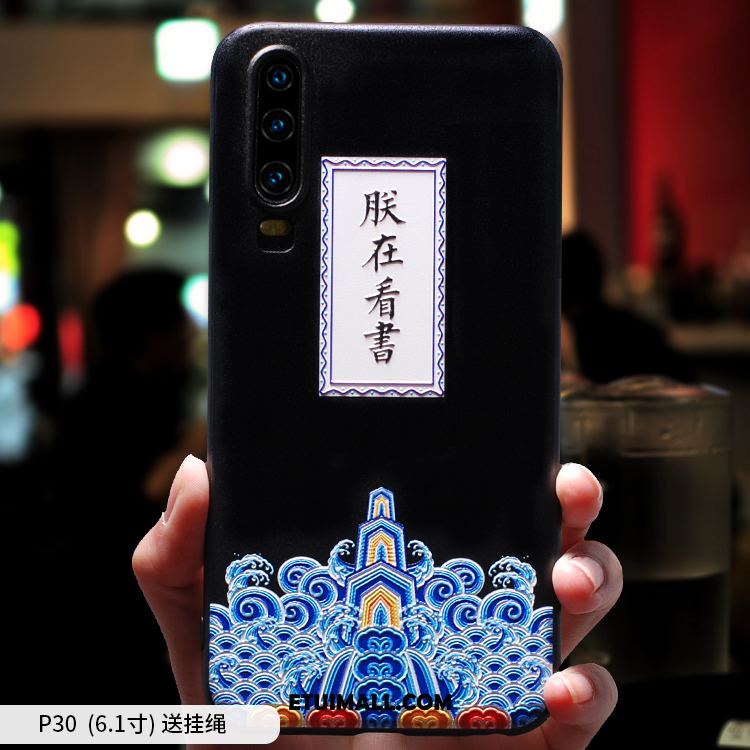 Etui Huawei P30 Modna Marka Chiński Styl Nubuku Miękki Silikonowe Pokrowce Dyskont