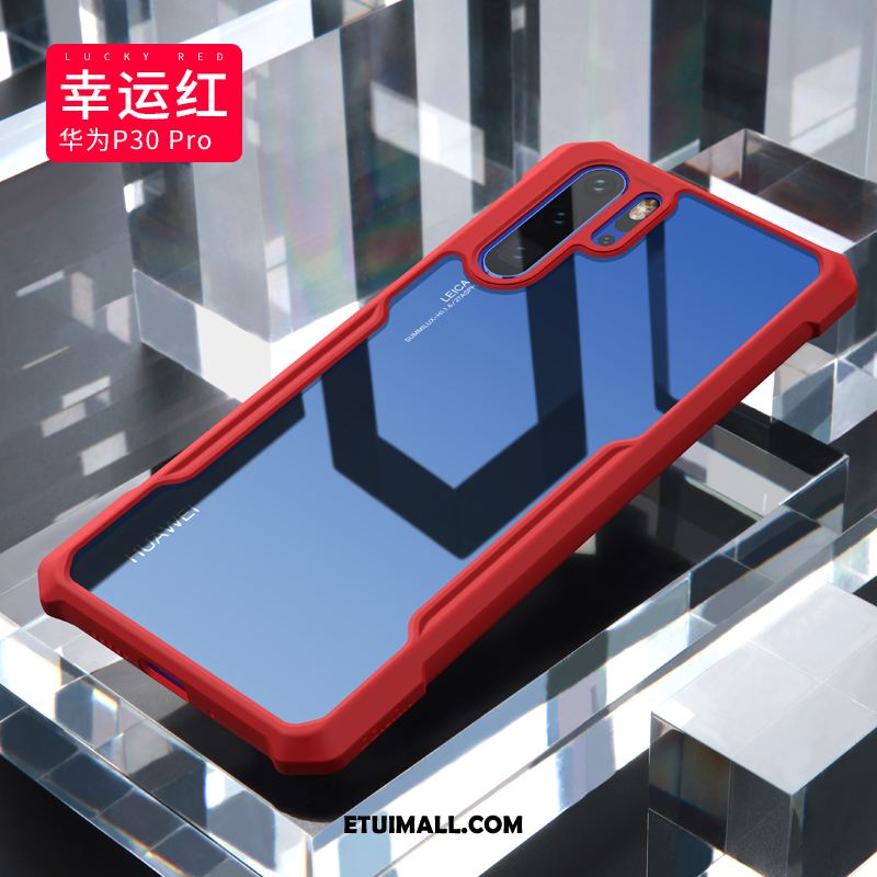 Etui Huawei P30 Pro All Inclusive Czerwony Tendencja Przezroczysty Balon Futerał Online