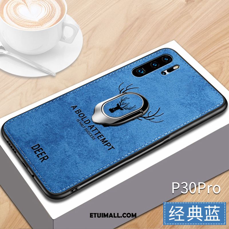 Etui Huawei P30 Pro All Inclusive Płótno Niebieski Anti-fall Silikonowe Pokrowce Na Sprzedaż