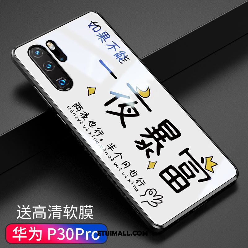 Etui Huawei P30 Pro Biały Tendencja Szkło Telefon Komórkowy Ochraniacz Futerał Sklep