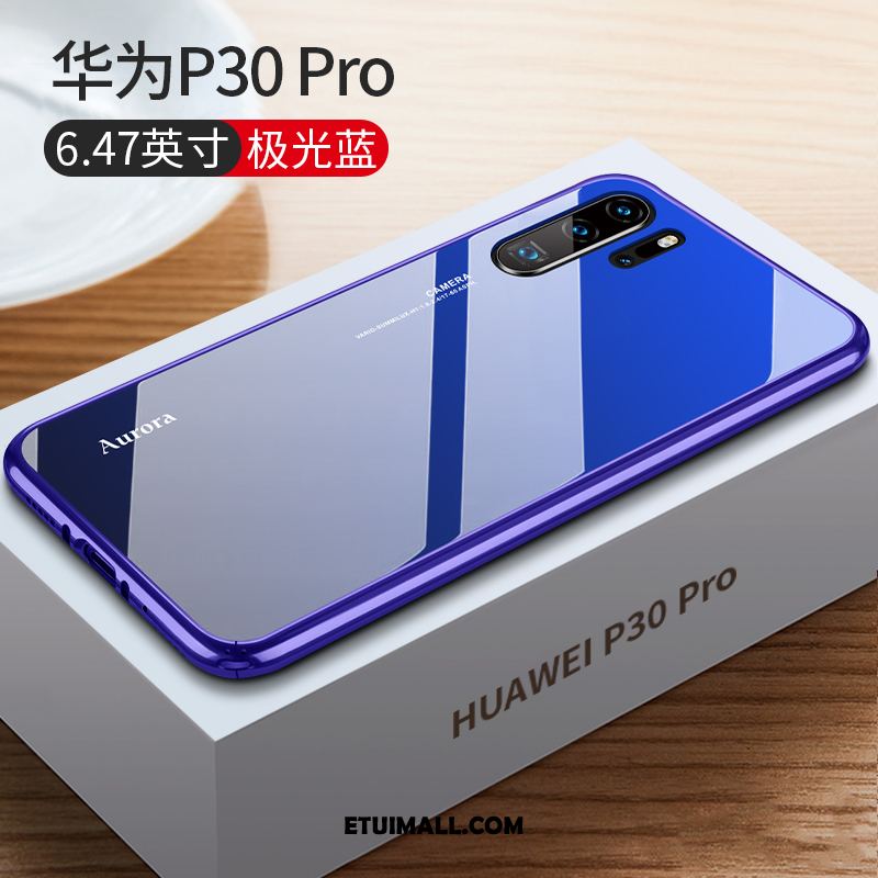 Etui Huawei P30 Pro Granica Kreatywne Niebieski Szkło Tendencja Pokrowce Sklep