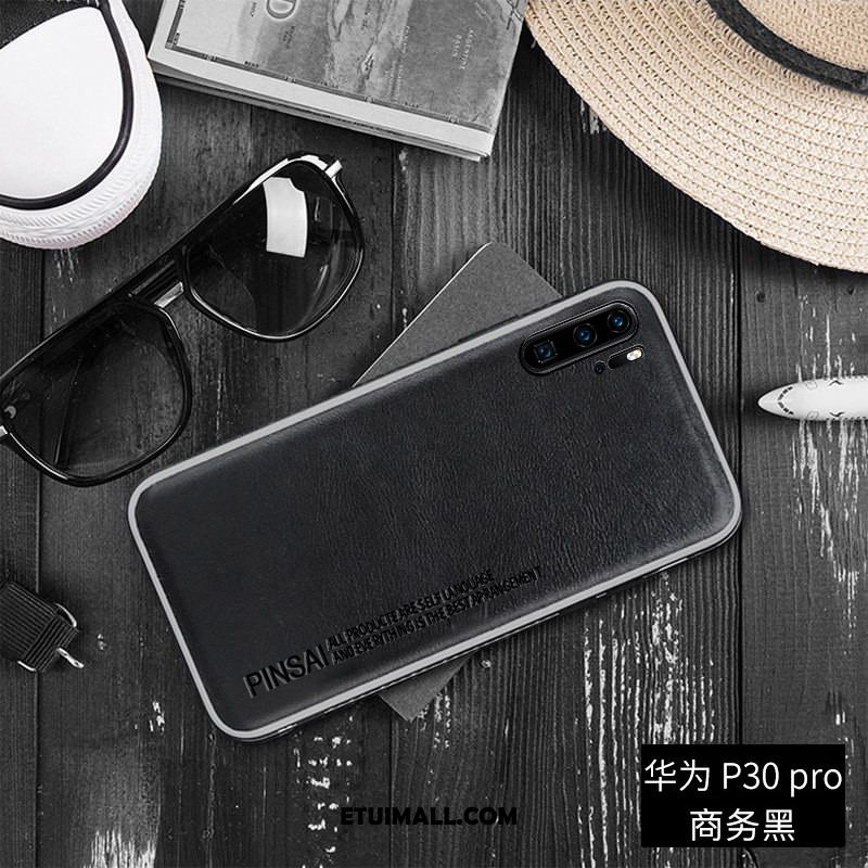 Etui Huawei P30 Pro Modna Marka Telefon Komórkowy Czarny All Inclusive Prawdziwa Skóra Futerał Oferta