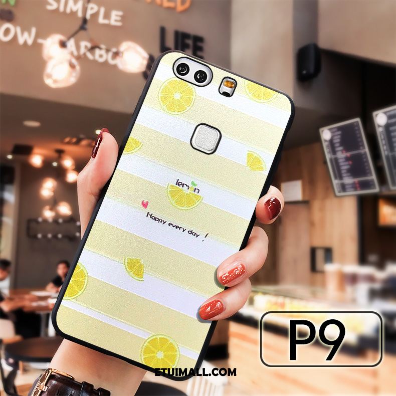 Etui Huawei P9 Osobowość Silikonowe Telefon Komórkowy Miękki Żółty Obudowa Tanie